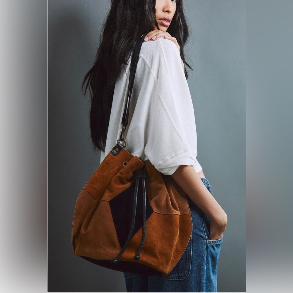 NWT Free People Tovey Suede Bucket Bag